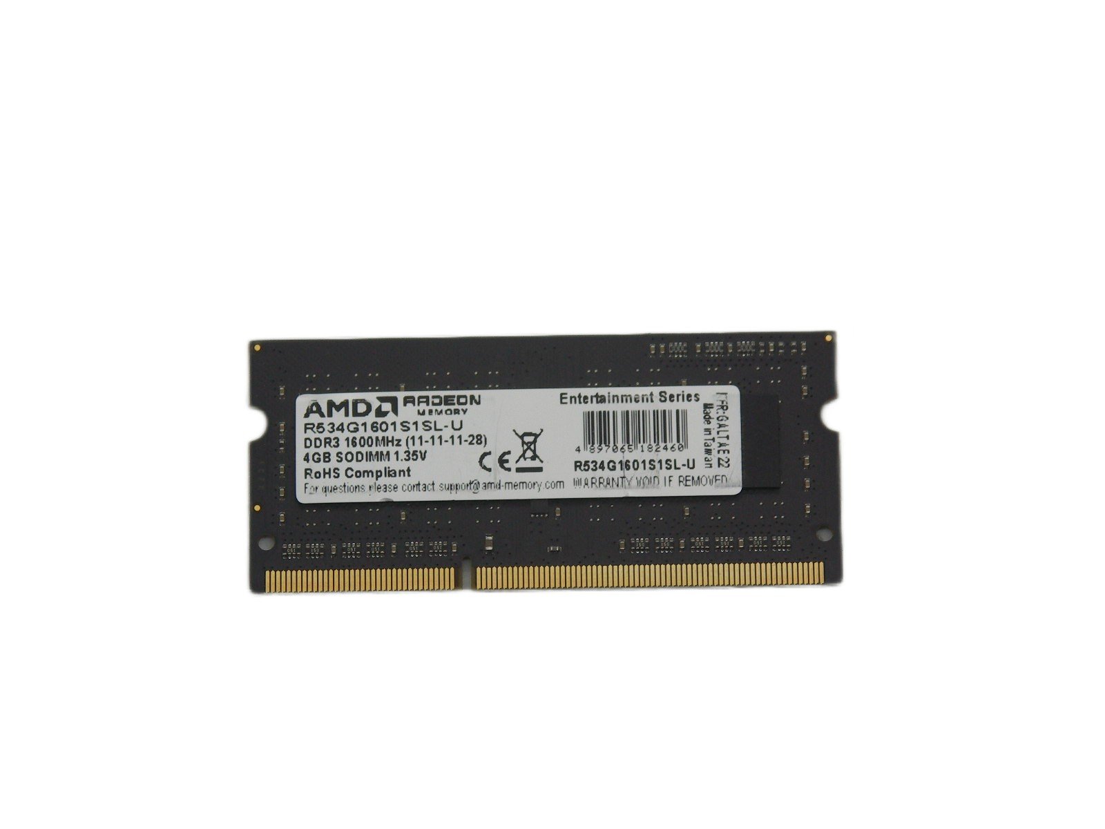 Пам’ять AMD 4 ГБ DDR3L-1600 SO-DIMM — б/у — ілюстративне фото